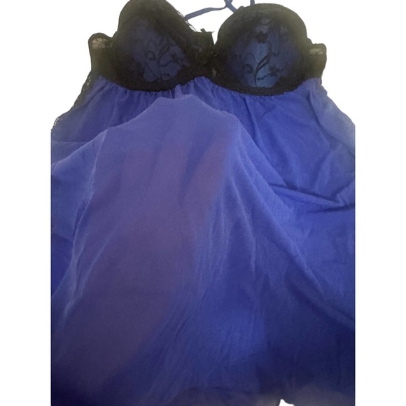 NWOT Women L purple/blue black sexy lingerie lace intimate sleepwear - Picture 3 of 6